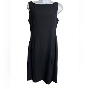 Size 6‎ BCBG MAXAZRIA stunning black dress with bright pink inner lining!